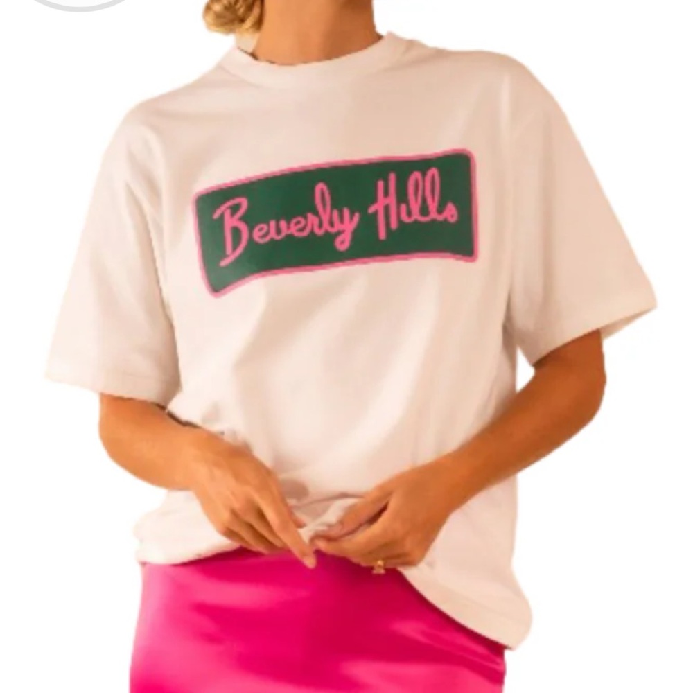 Care Casual Care Tucker Women’s White Small Beverly Hills T-Shirt